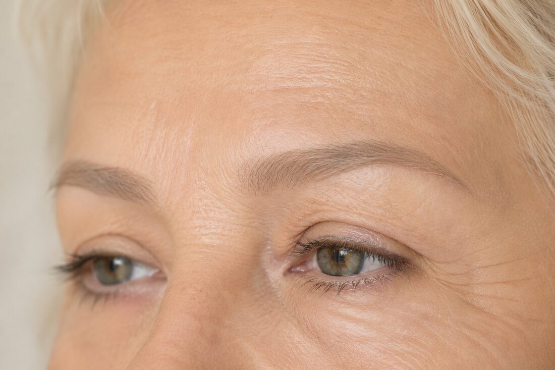 Healed powder brows on mature skin over 60 — permanent makeup Tempe AZ