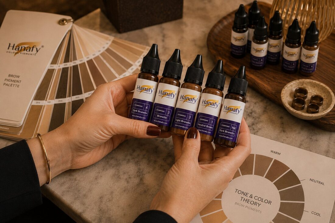 PMU pigment selection and color theory — choosing the right pigment for correction — Kiss Kreations Tempe AZ