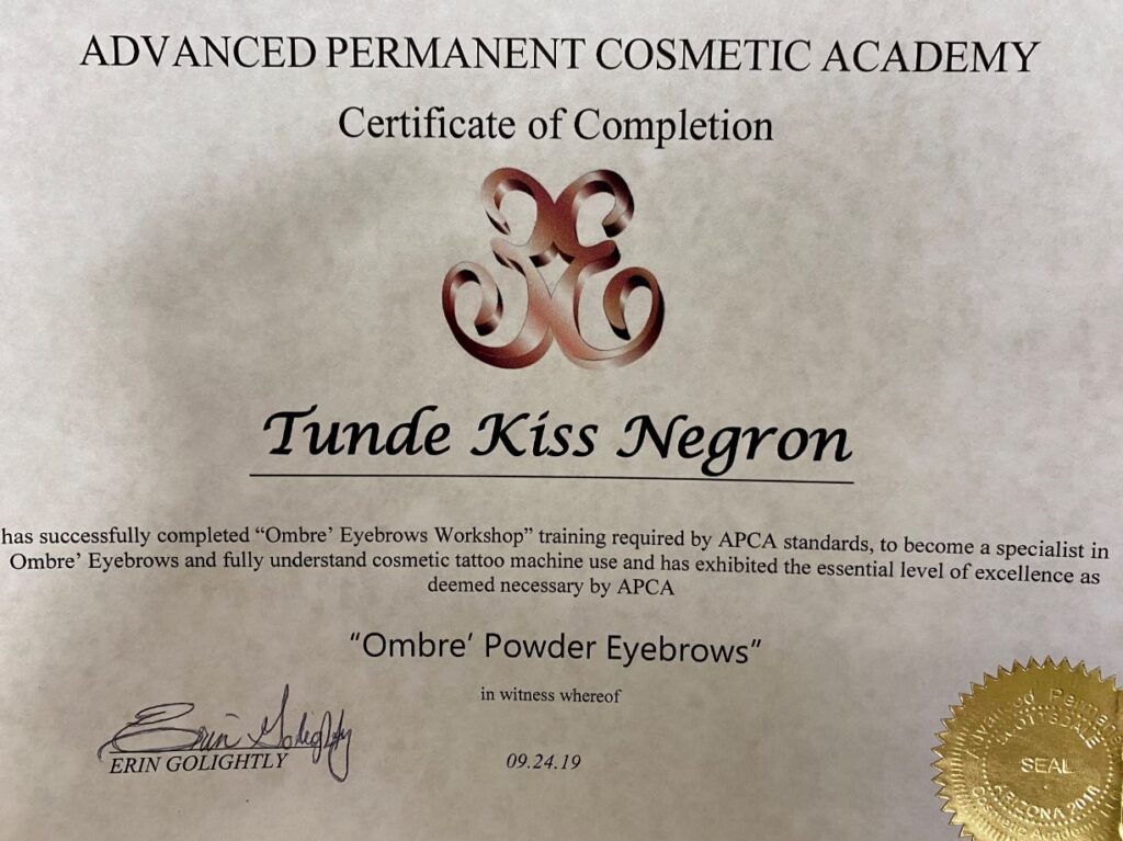 Certification